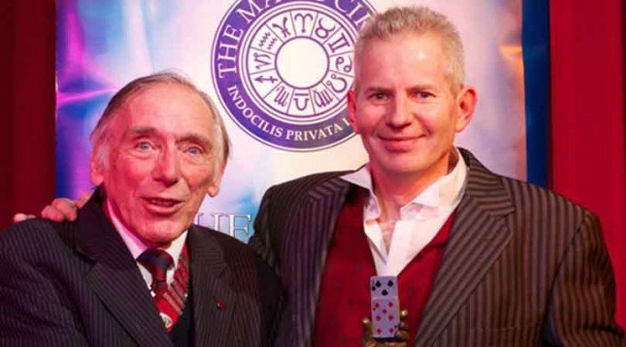 tj with jack delvin president of the magic circle