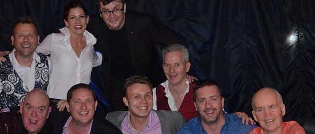 Leicester Square Magician pictured with Joe and others